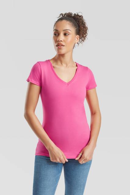 Lady-Fit Valueweight V-Neck T