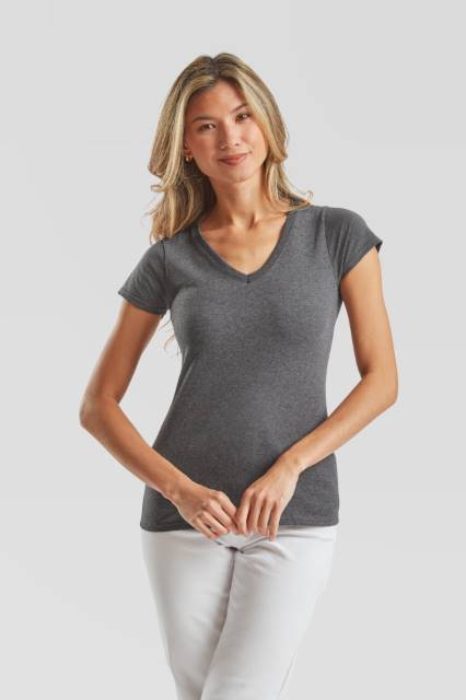 Lady-Fit Valueweight V-Neck T