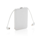 5.000 Mah Pocket Powerbank With Integrated Cables