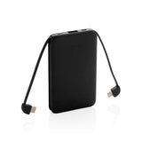 5.000 Mah Pocket Powerbank With Integrated Cables