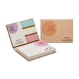 COMBE1 - Recycled paper hard cover memo pad with your design on each sticky note