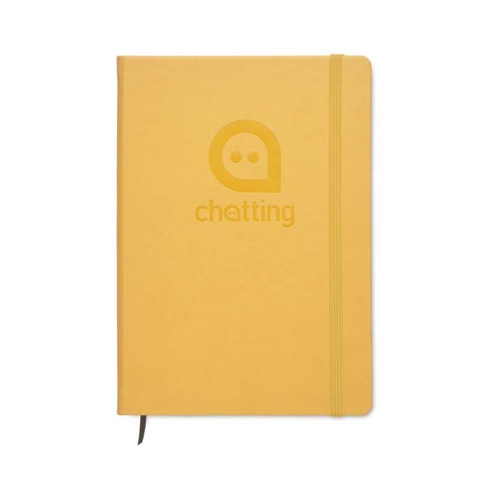 HAPUA5 - A5 size PU-leather hard cover notebook with your design printed sheets