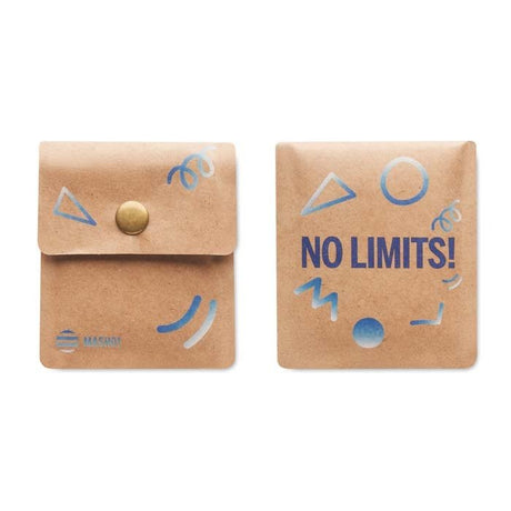 MASH01 - Kraft paper pocket ashtray with aluminium inside to keep beaches clean. From 500 pcs
