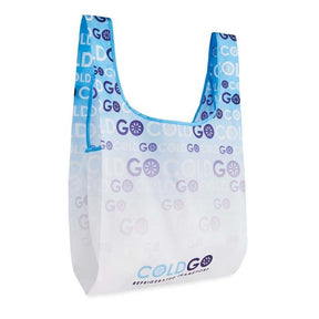 MB1011 - Foldable vest shopping bag in 210D with inside pocket: 41x63 cm