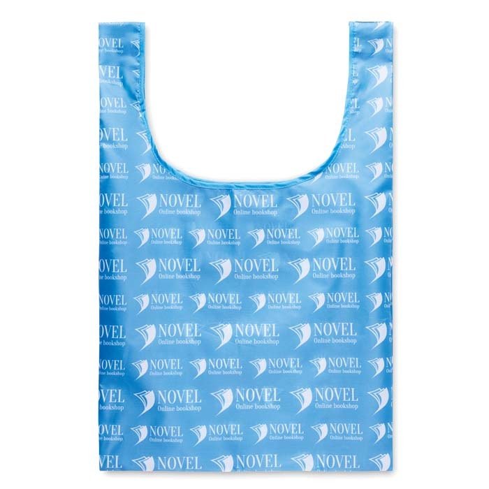 MB1111 - Foldable vest shopping bag in RPET with inside pocket: 41x63 cm