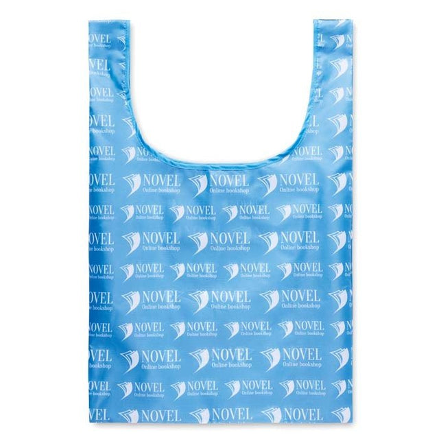 MB1111 - Foldable vest shopping bag in RPET with inside pocket: 41x63 cm