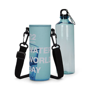 MB2016 - Sublimated neoprene water bottle carrier.
