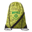 MB3003 - 210D polyester drawstring bag with zipper and mesh pocket
