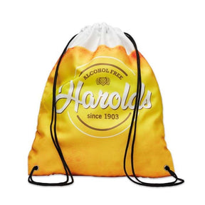 MB3021 - Soft touch, durable twill polyester drawstring bag 