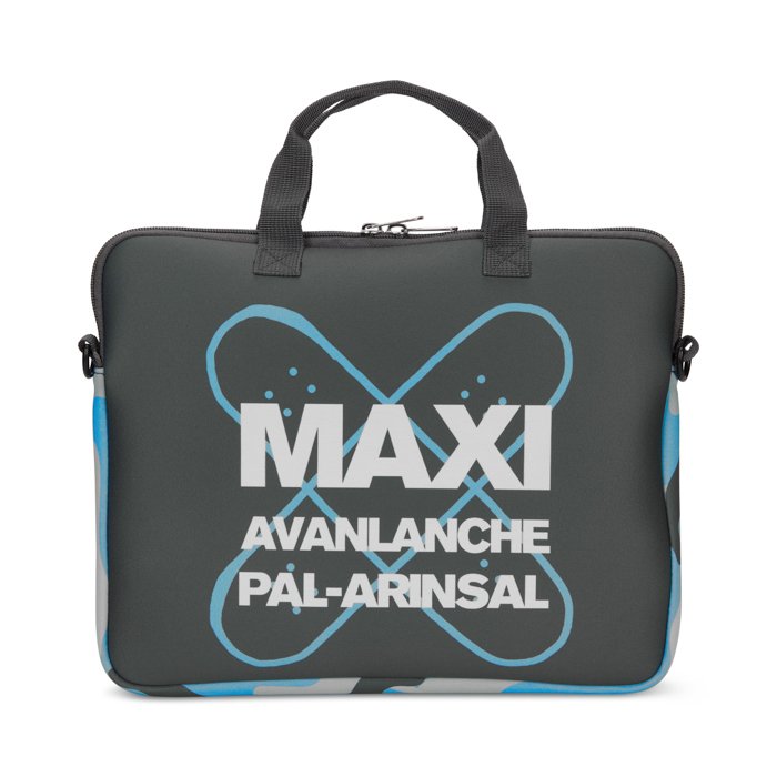 MB5007 - Sublimated neoprene laptop sleeve with zipper and handle.
