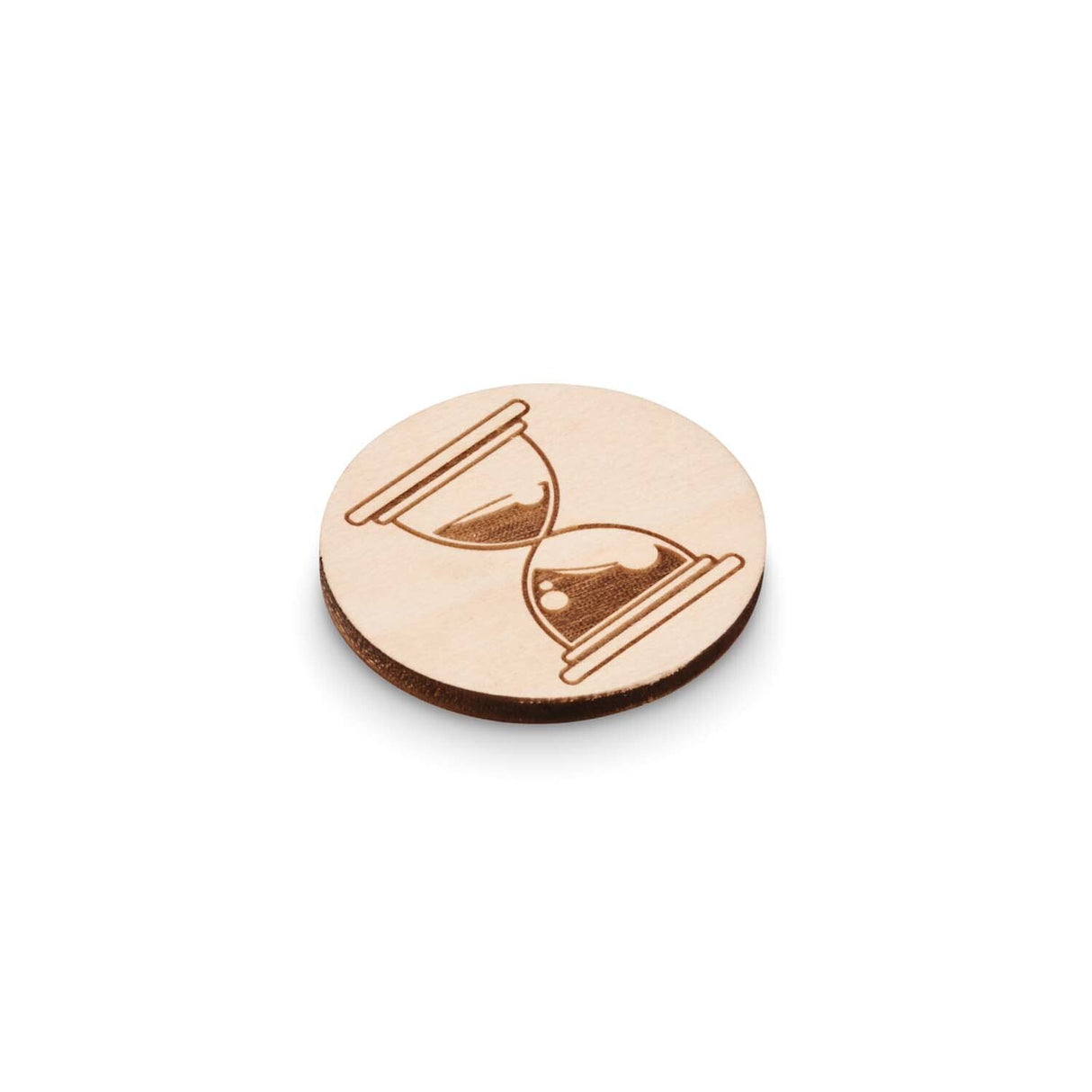 MBDG01 - Round shape wooden lapel pin