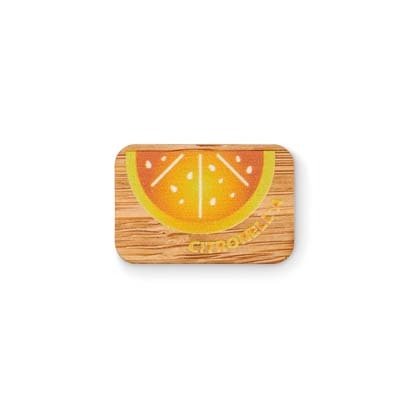 MBDG13 - Rectangle shape bamboo lapel pin