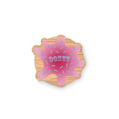 MBDG14 - Custom shape bamboo lapel pin