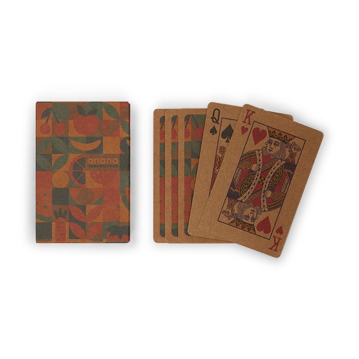 MCAD12 - 32 Recycled Playing cards, your design on 1 side.