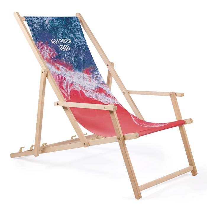MCHA01 - Deck chair with armrests & removable cover (EN581 Certified)