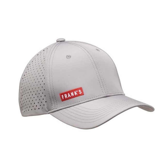 MH2336 - Pongee baseball cap with perforated mesh back.