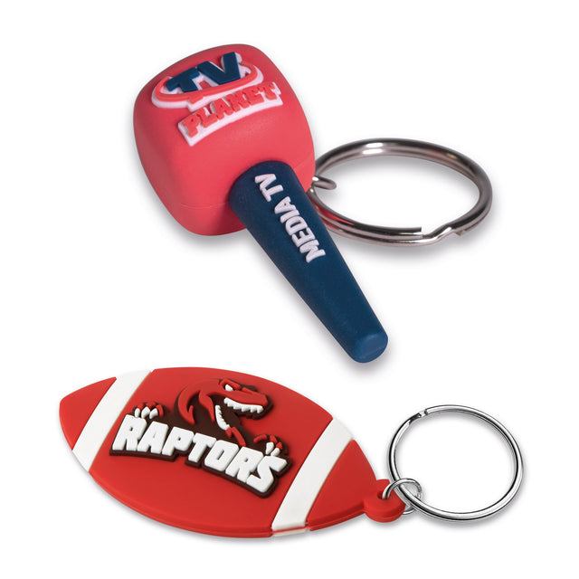 MK1003 - Custom shape PVC key ring in your 3D design