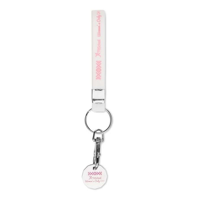MK1004 - Silicone key ring with optional token
