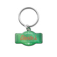 MK2004 - Custom shape stainless steel keychain with a full colour doming