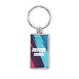 MK2037 - Rectangle iron, domed keychain