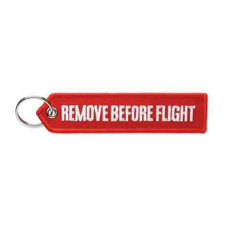 MK2212 - Embroidered key tag with triangular shaped end