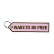 MK2213 - Woven key tag with triangular shaped end