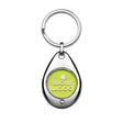 MK4003 - Drop shape key chain with your design soft enamel trolley tokens