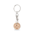 MK4013 - Wooden token keychain with your design printed or engraved