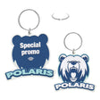 MK5006 - Custom PVC rubber NFC keyring with a double-sided logo design.