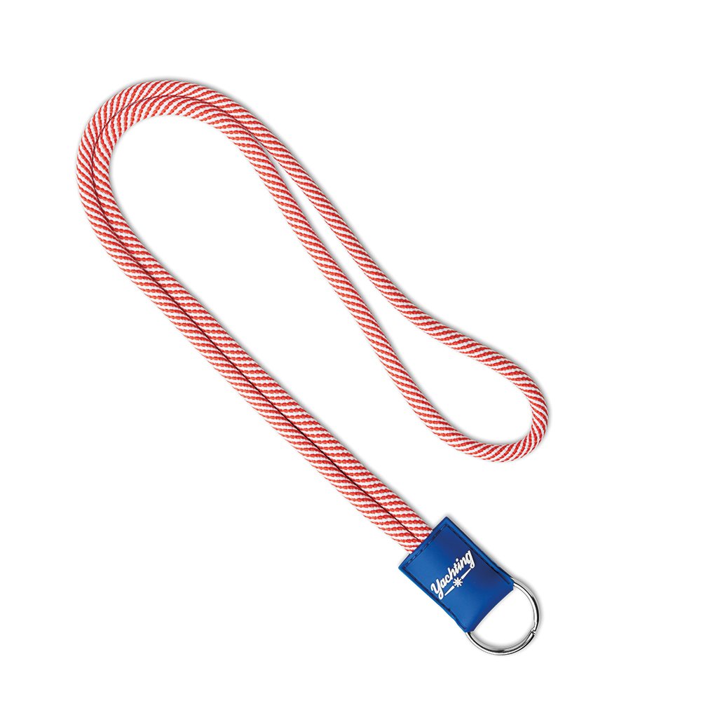 ML1007 - Polyester 2-tone cord lanyard with PVC badge