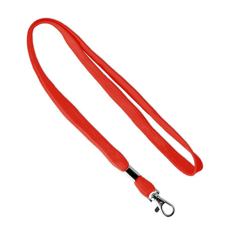 ML1014 - Polyester tubular lanyard with metal clamp