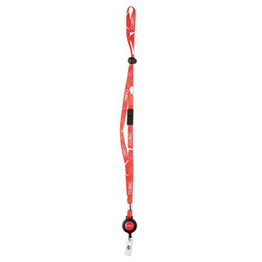 ML1020 - Polyester sublimation lanyard with badge reel