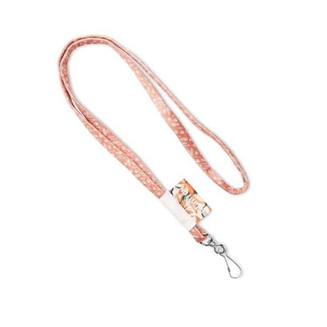 ML1046 - Polyester sublimation tubular lanyard with woven label