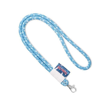 ML1047 - Polyester sublimation cord lanyard with woven label