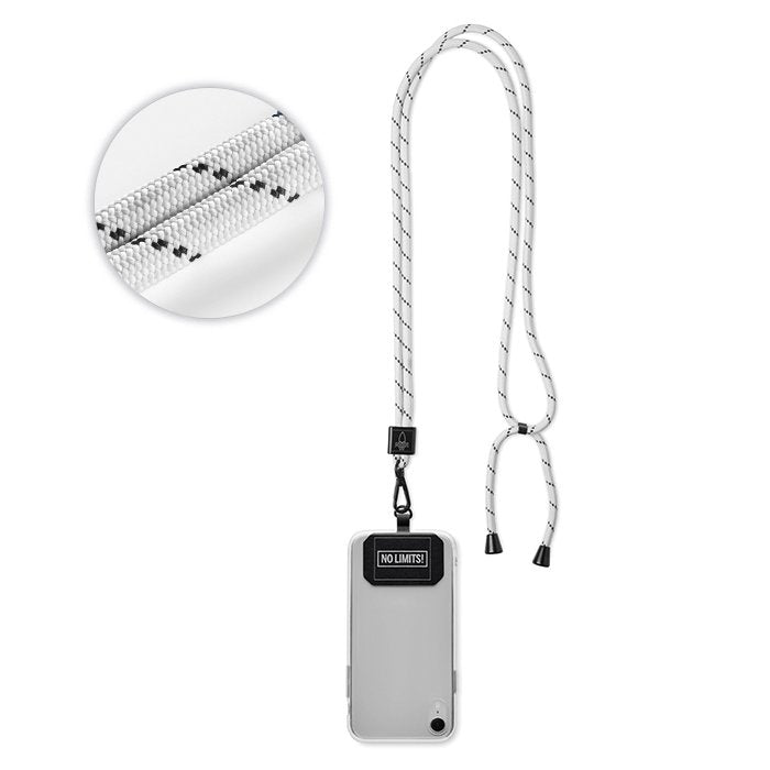 ML1060 - Crossbody 2-tone cord phone holder made of RPET