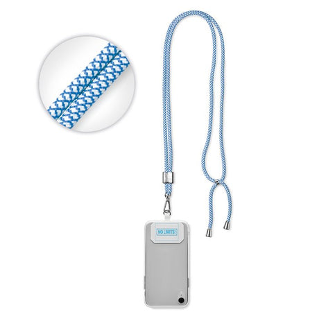 ML1061 - Crossbody, trendy 2-tone cord phone holder made of RPET