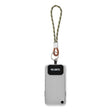 ML1071 - Single cord key tag & phone holder with leather end piece and metal logo engraved buckle. From 100 pcs
