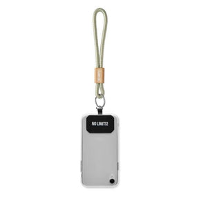 ML1072 - Single cord key tag & phone holder with printed or engraved bamboo buckle. From 100 pcs