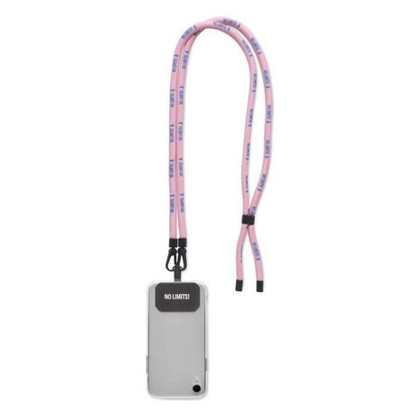 ML1078 - ø8mm full colour polyester crossbody cord phone holder