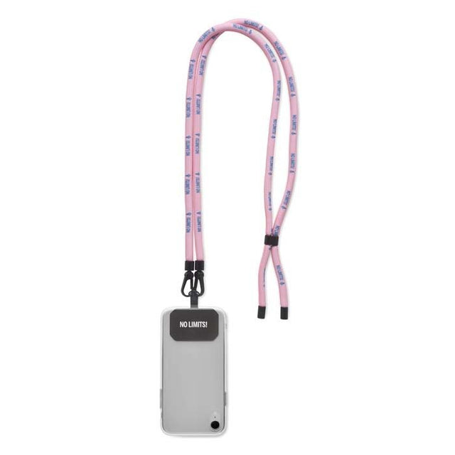 ML1078 - ø8mm full colour polyester crossbody cord phone holder