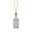 ML1082 - Cord key tag & phone holder with PU logo patch.