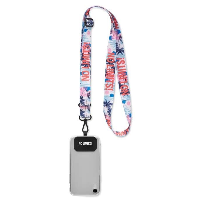 ML1083 - Sublimated adjustable crossbody phone holder