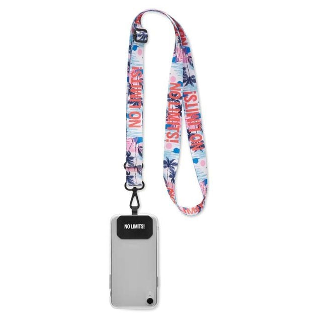 ML1083 - Sublimated adjustable crossbody phone holder