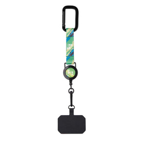 ML1087 - Anti-loss retractable badge reel phone holder with sublimated strap.