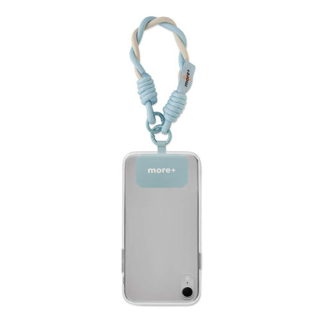 ML1097 - 2-tone braided phone holder with your design label and 2 carabiners
