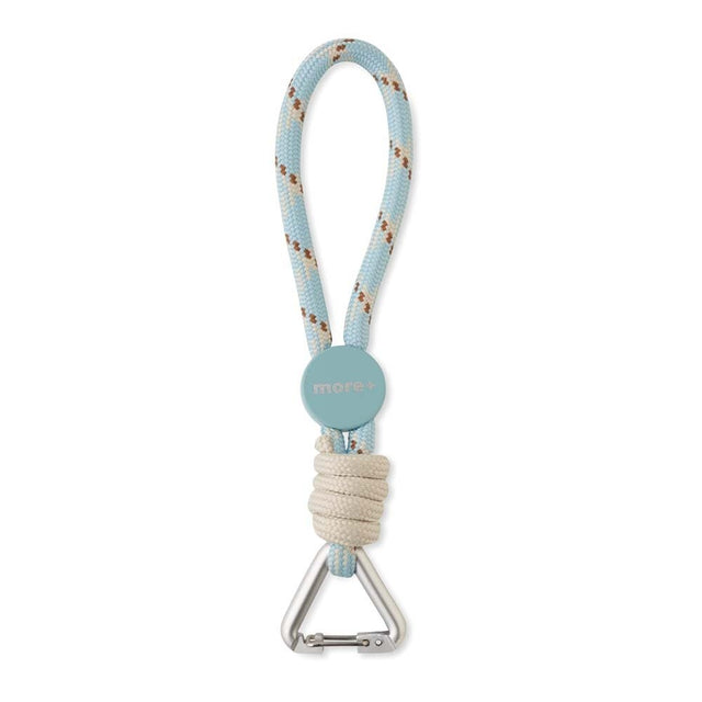 ML1098 - 3-tone wrist strap with contrast knot and triangle carabiner