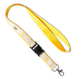 ML1132 - Detachable polyester lanyard with screenprint printed Satin overlay.