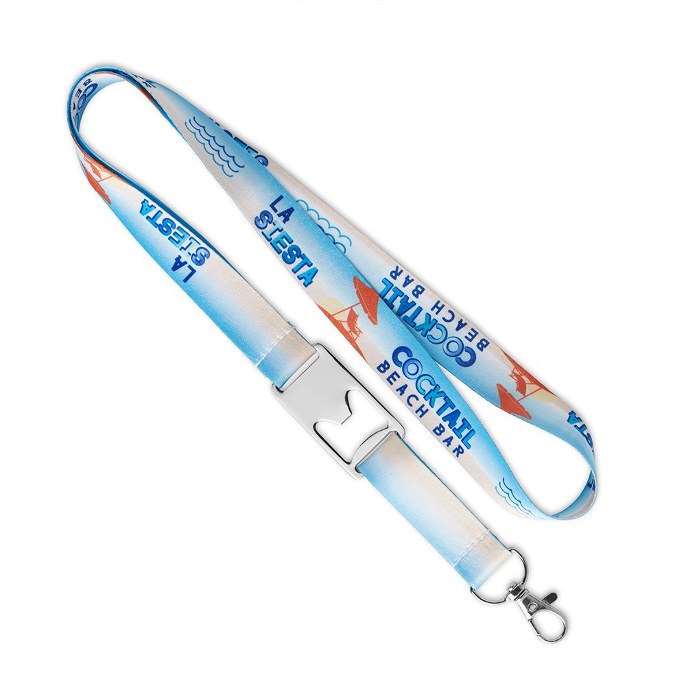 ML1154 - Polyester sublimation lanyard with bottle opener