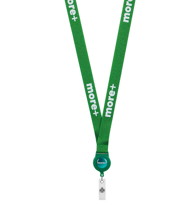 ML1163 - RPET screen printed badge reel lanyard.