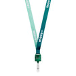 ML1170 - Polyester sublimation lanyard with square shape badge reel.